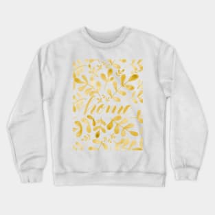 Watercolor home foliage - yellow Crewneck Sweatshirt